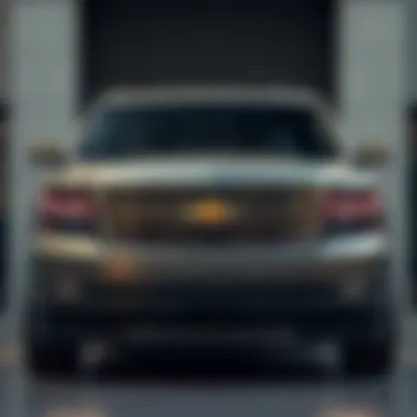 Front view of the one-ton Chevrolet Suburban showcasing its robust design