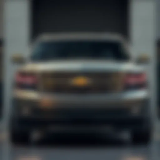 Front view of the one-ton Chevrolet Suburban showcasing its robust design