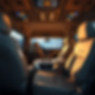 Interior layout of the Chevrolet Suburban highlighting comfort features