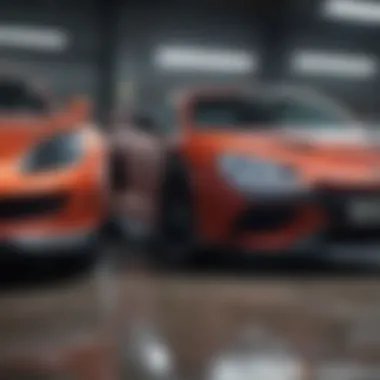 Customer reading reviews and researching cars online