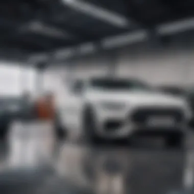Diverse range of vehicles in a modern dealership