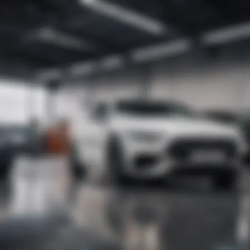 Diverse range of vehicles in a modern dealership