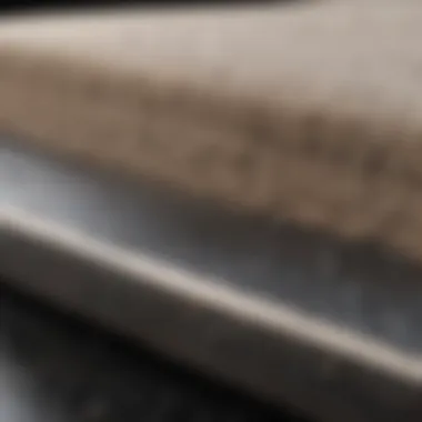 Close-up of a buffer pad highlighting its texture and material