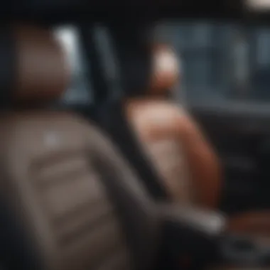 Various materials used in car seat covers