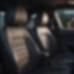 Stylish car seat covers in a Hyundai Sonata