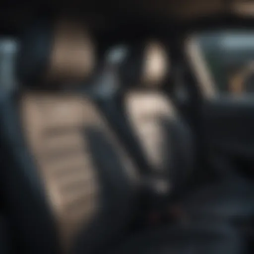 Stylish car seat covers in a Hyundai Sonata