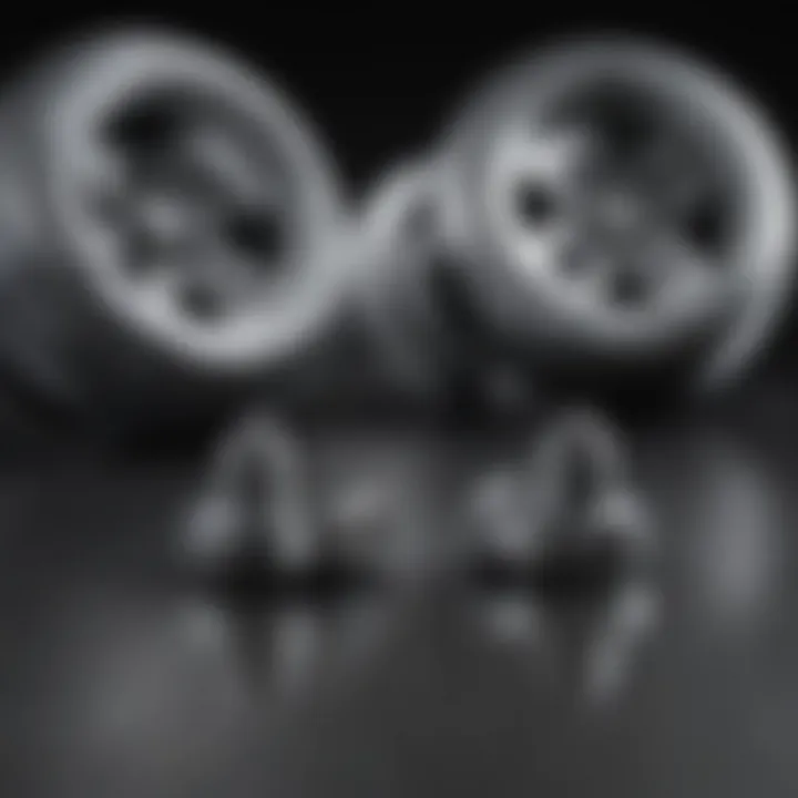 Visual comparison of different types of lug nuts suitable for Ford Fiesta