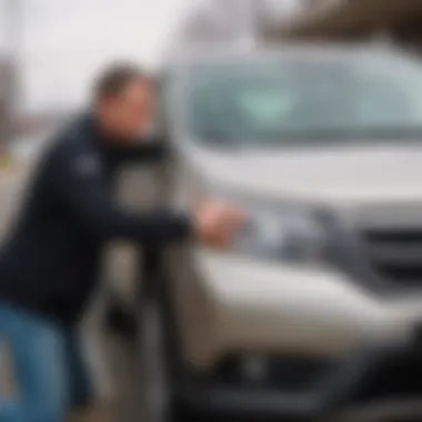 Installation of new wiper blades on a 2013 Honda CRV