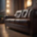 A selection of premium leather sofa cleaning products arranged aesthetically.