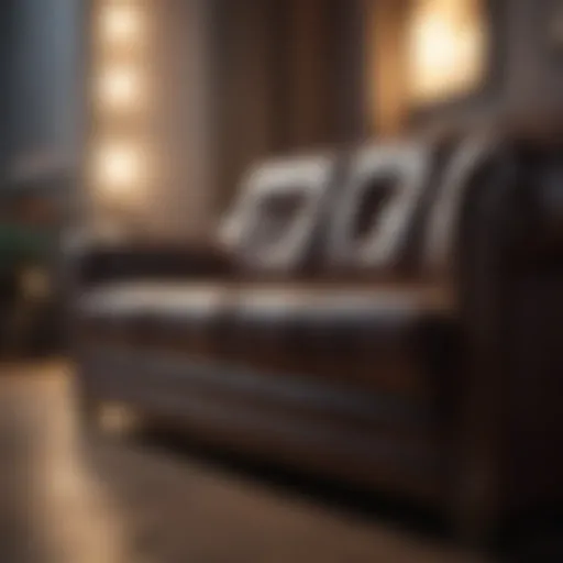 A selection of premium leather sofa cleaning products arranged aesthetically.