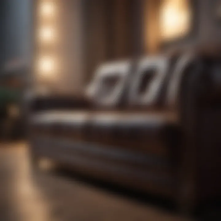 A selection of premium leather sofa cleaning products arranged aesthetically.