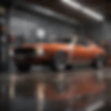 Local Garage Offering Oil Change Services Local garage sign indicating oil change services offered