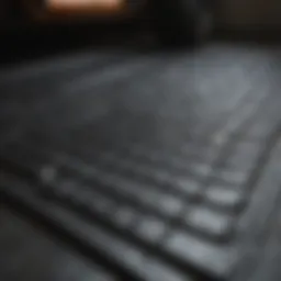 High-quality rubber SUV floor mat showcasing its durability and design.