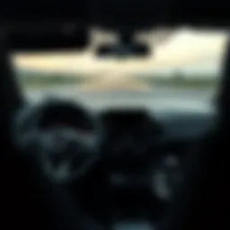 Interior view showcasing a compact car's dashboard