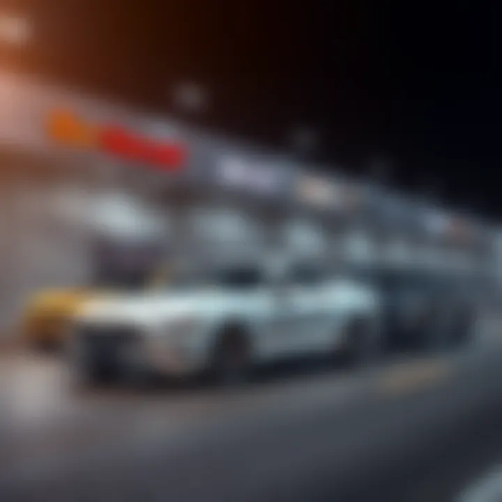 Performance comparison chart illustrating various vehicle models