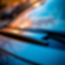 Close-up view of a high-quality windshield wiper blade for Dodge Grand Caravan