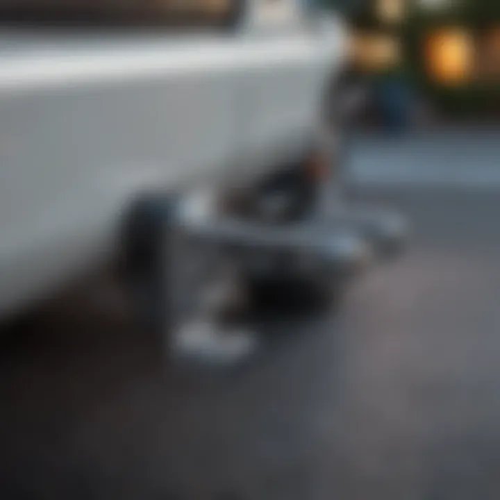 Illustration of various trailer hitch types compatible with the 2012 Ford Transit Connect