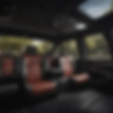 Spacious Interior of Kia's Third-Row Seating Interior view of a Kia vehicle showcasing third-row seating