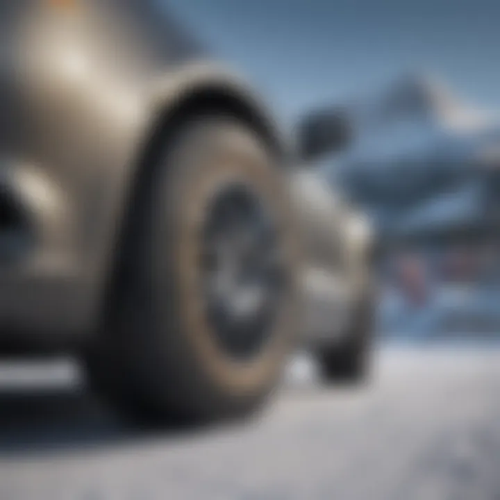 Side-by-side comparison of Goodyear snow tires and competitor brands