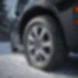 Goodyear snow tire tread pattern showcasing winter performance