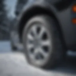 Goodyear snow tire tread pattern showcasing winter performance