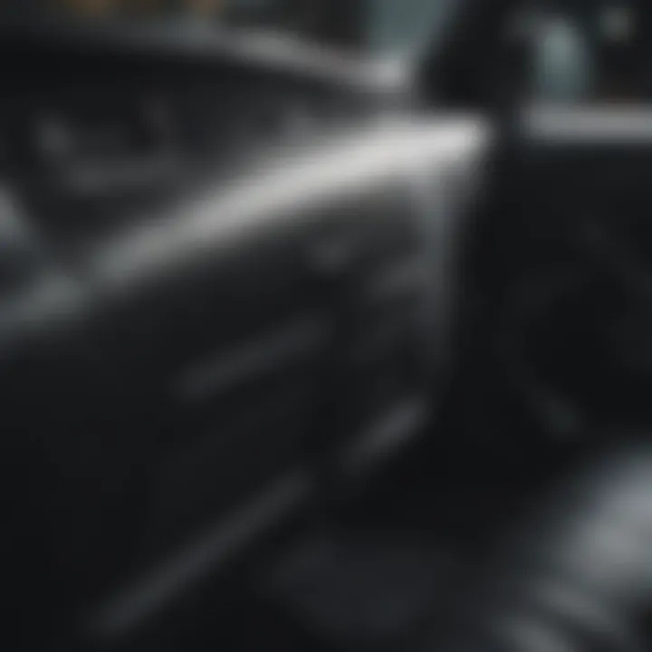 Close-up of steam cleaning a car interior, emphasizing the thoroughness of the cleaning process