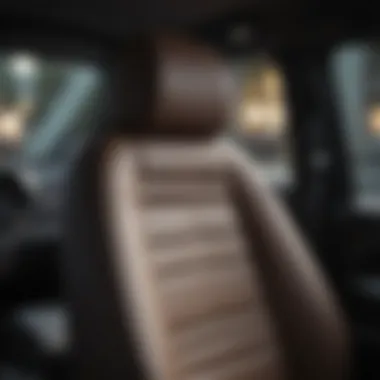 Illustration of various materials used in Copap seat covers.