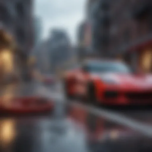 Sleek Corvette car ramp showcasing modern design