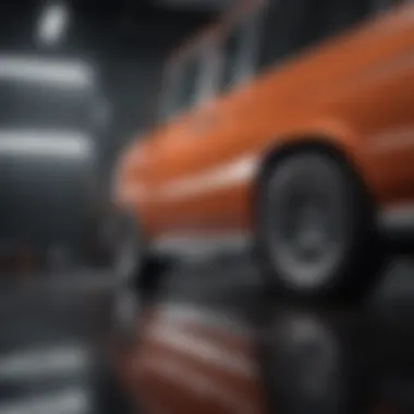 Detailed view of different materials used in custom Vans