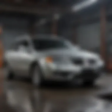 Diagnosing Transmission Problems Mechanic diagnosing transmission issues in a Saturn Outlook