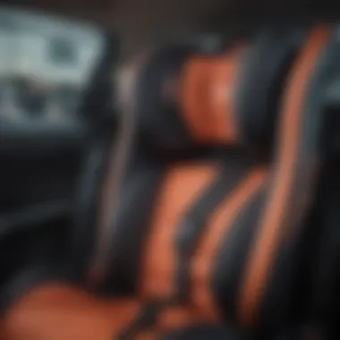 Safety Features of the Diono Car Seat Monterey XT Close-up of safety features integrated into the Diono Car Seat Monterey XT