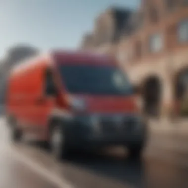 Dodge Promaster Van High Roof in Motion Dodge Promaster Van High Roof in action on the road