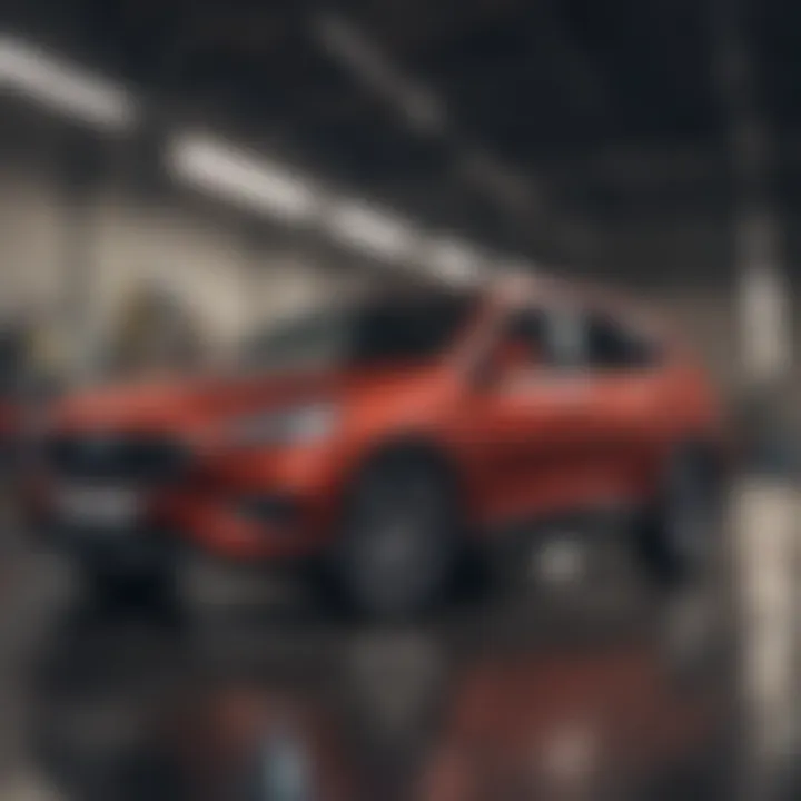 Expert evaluating a vehicle for potential sale