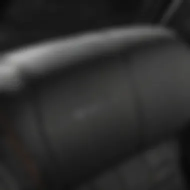Close-up of durable materials used in airbag safe car seat covers
