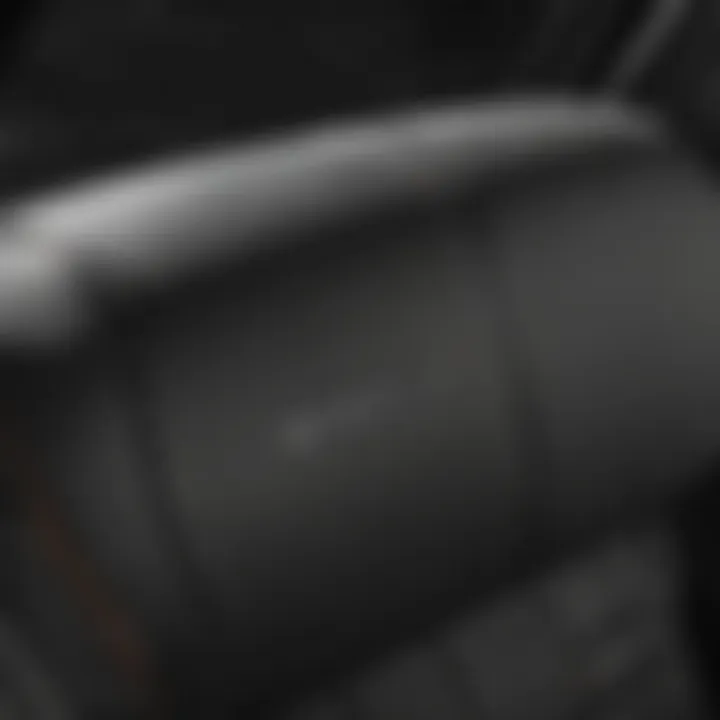 Close-up of durable materials used in airbag safe car seat covers