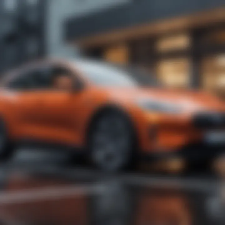 A detailed comparison chart of popular electric car models available for lease.