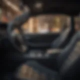 Fresh car interior with clean seats