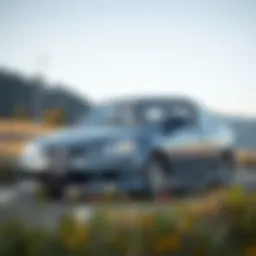 A pristine 2001 Honda Civic parked in a scenic location