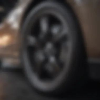 Durability in Luxury Car Performance A close-up of a luxury car wheel, symbolizing durability and performance.