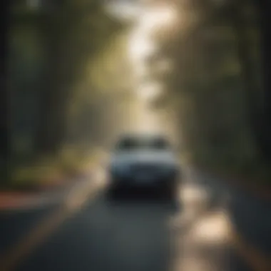 Subaru Forester driving on a scenic road, demonstrating performance