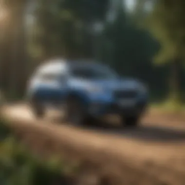 Subaru Forester parked next to competitors, emphasizing market positioning