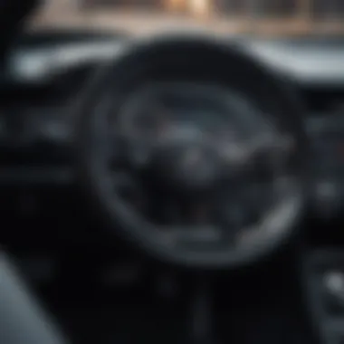 Dashboard of an inline six car displaying modern technology and features.