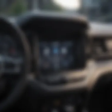 A close-up of the dashboard of a compact SUV featuring user-friendly interfaces.