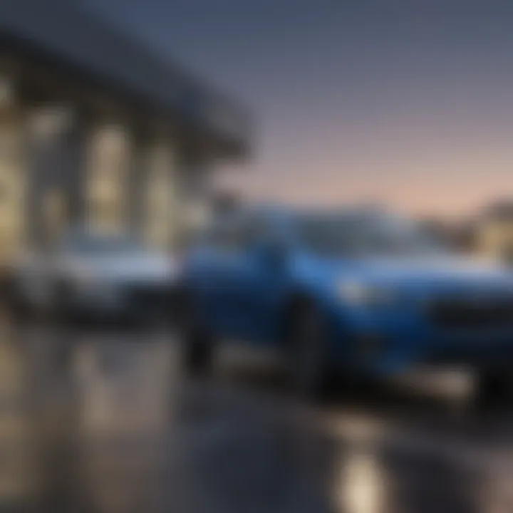 Diverse model lineup displayed at the dealership.