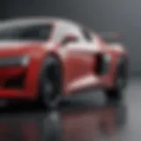 A sleek Audi model showcasing its aerodynamic design