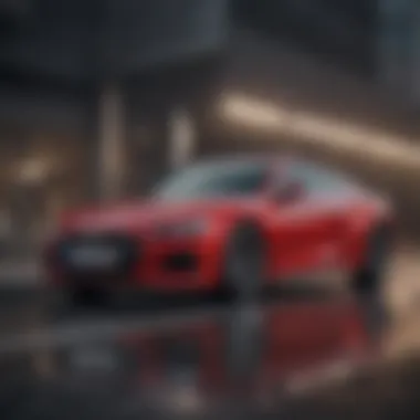 Dynamic Driving Experience with Audi An Audi vehicle in motion under dynamic driving conditions
