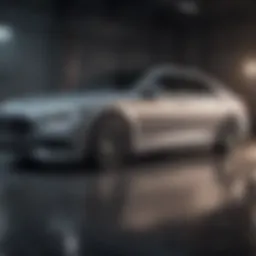 Elegant exterior of a luxury sedan