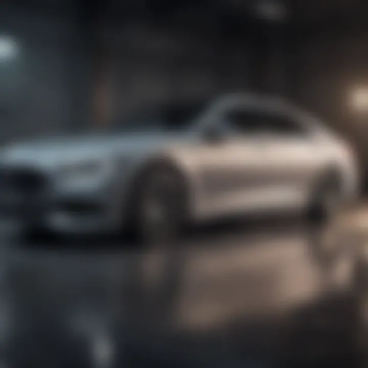 Elegant exterior of a luxury sedan