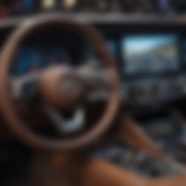Performance dashboard of a luxury sedan