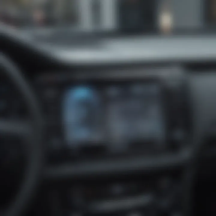 User interface of a Sony car radio with touchscreen technology
